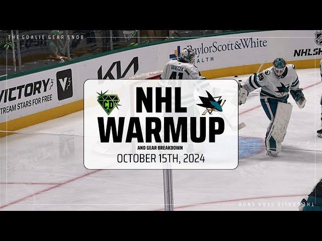 NHL Warmup | San Jose Sharks | Mackenzie Blackwood & Vitek Vanecek