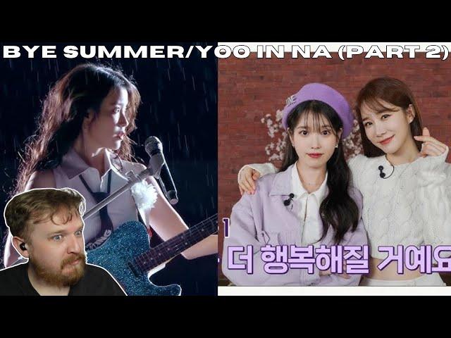 '바이, 썸머 (Bye summer)' Live Clip/[IU's Palette] (With YOO IN NA) Ep.18-2 - IU REACTION #iu