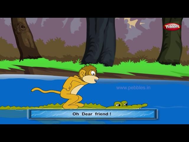 Monkey and Crocodile | Panchatantra English Stories | Stories For Kids | Stories For Children HD