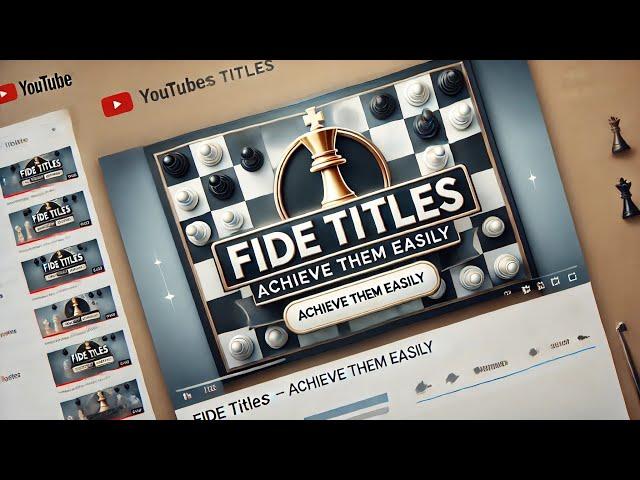 FIDE Titles – Achieve Them Easily l All Requirements for Title and How to Achieve Them