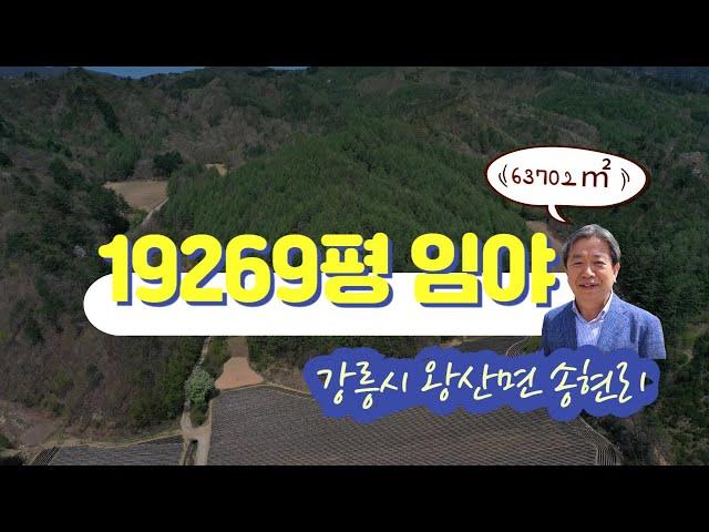 [정선임계부동산매물]  강원도 강릉시 왕산면 송현리  / 총 19269평(63702㎡) / 매매가 1억5천2백만원
