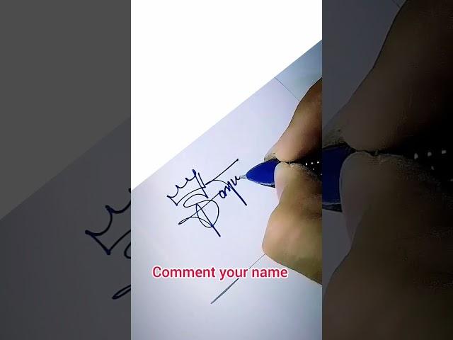 Best signature for Saniya #shorts