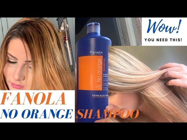 FANOLA NO ORANGE SHAMPOO REVIEW+DEMO