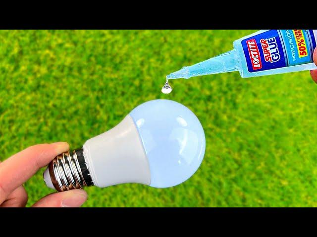 Why is it not Patented? Drop Super Glue on the LED Bulb and you will be Amazed!