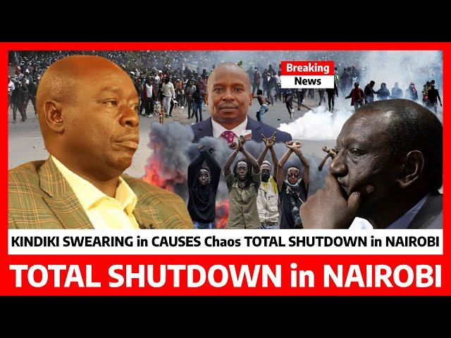 Total SHUTDOWN in Nairobi‼️No GACHAGUA No RUTO angry KIKUYUS DEMOSTRATE Against  KINDIKI swearing