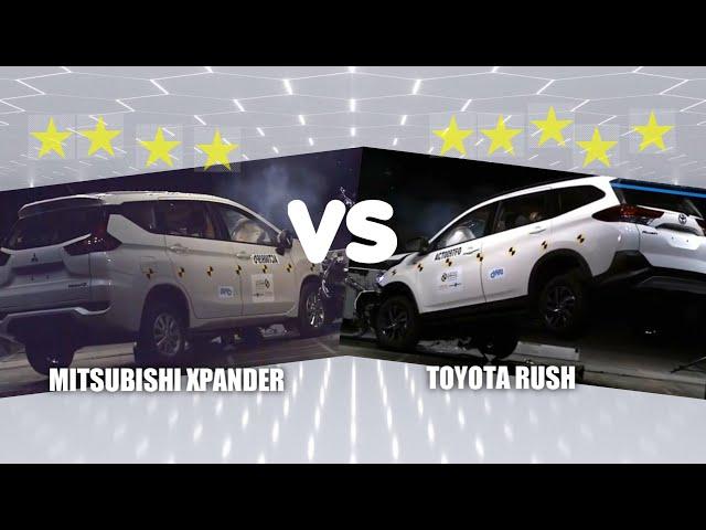 UJI TABRAK TOYOTA RUSH VS MITSUBISHI XPANDER | TEST CRASH