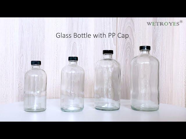 Boston Round Glass Juice Bottle - Xuzhou Troy