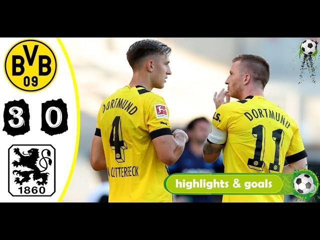 borussia dortmund vs munich 1860 hightlights & Goals full match  29/7/2022