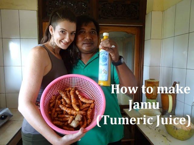 How to make Jamu (Tumeric Juice) - The balinese way!