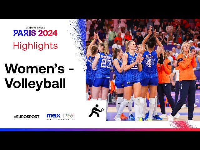 Turkey vs Netherlands Women's Volleyball Preliminary Round Highlights | #Paris2024