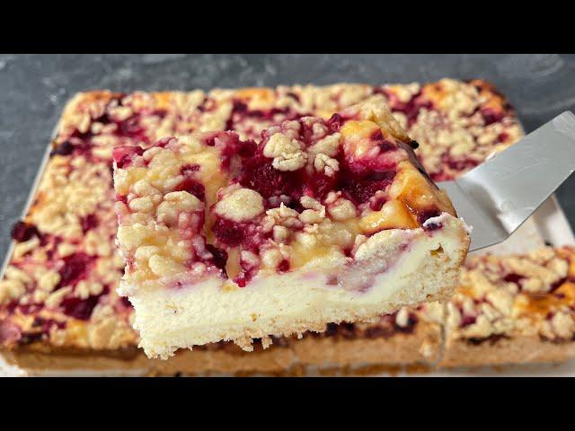 Der leckerste Himbeer-Quark-Kuchen den  je gegessen habe! Unglaublich lecker und einfach!