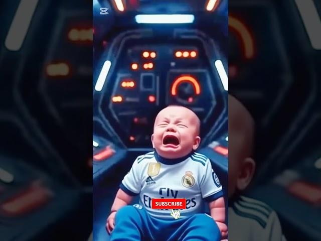Little Ronaldo’s Space Adventure  | Lost in Space, Found His Way Home #spacemob #baby  #shorts #ai