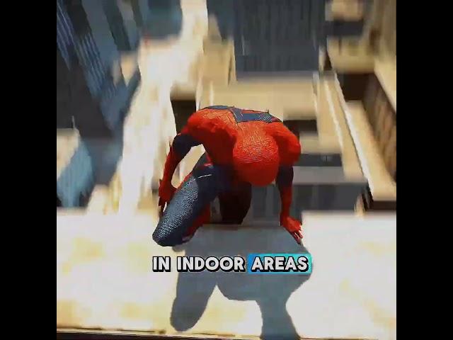 What happens if you crawl on the walls in all Spiderman games #shorts #spiderman #videogames