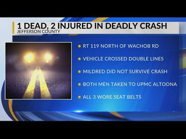 1 dead, 2 severely injured after crash on Route 119