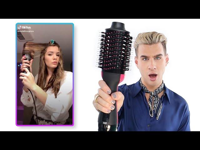 Pro Hairdresser Tries The Revlon One Step Hair Dryer (as seen on tiktok)