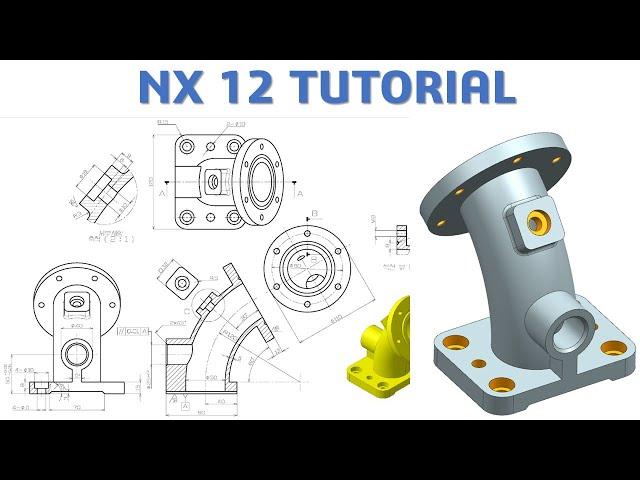 NX 12 Tutorial #65 | 3D Model Basic Beginners