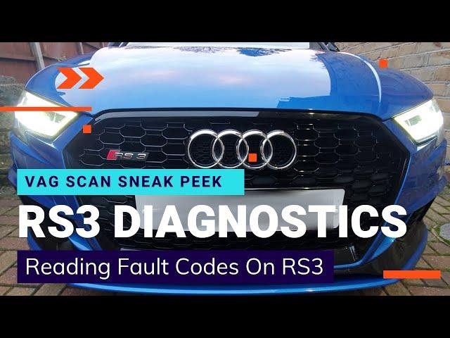 VDubDiag - Audi RS3 Fault Codes Using Mobile Phone Bluetooth OBD2 Car Diagnostic Scanner - VAG VW