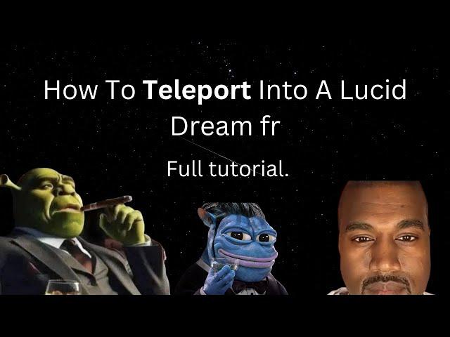 How To ACTUALLY Go Straight Into A Lucid Dream