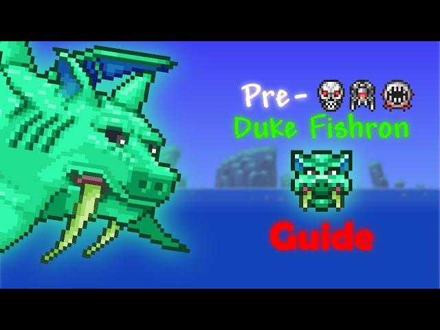 How to EASILY defeat Pre-Mech DUKE FISHRON in Terraria (1.4.4)