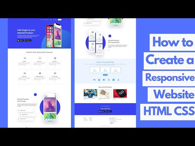 How To Create A Website Using HTML And CSS Step By Step Website Tutorial | Responsive Website