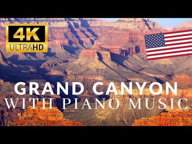 Arizona  - Colorado River and Grand Canyon 4k Drone view with relaxing piano music