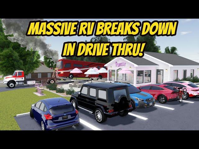 Greenville, Wisc Roblox l MASSIVE RV Shuts DOWN Drive Thru TRAFFIC Roleplay