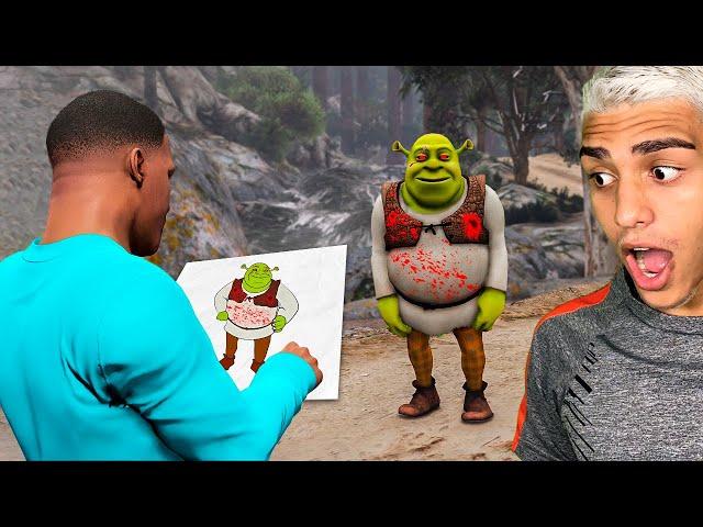 NUNCA DESENHE O SHREK.EXE NO GTA 5 (pânico!)