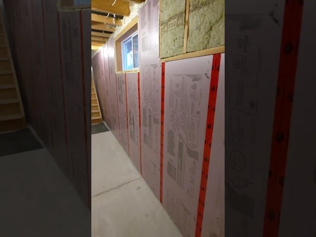 Insulating Basement Foundation #shorts