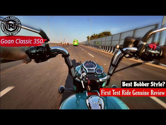 New RE Goan Classic 350 Test Ride Review in Hindi #royalenfield #classic350 #dhiru06 #newbike