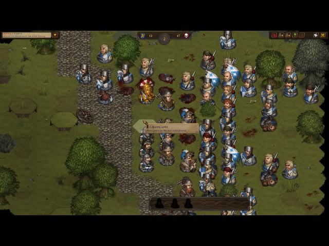 Battle Brothers: Battle against a noble house (63 units)