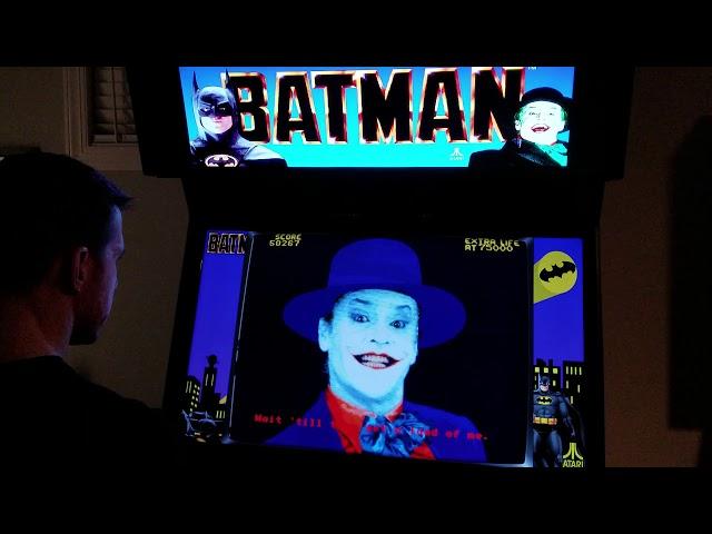 Batman Arcade Cabinet MAME Playthrough w/ Hypermarquee