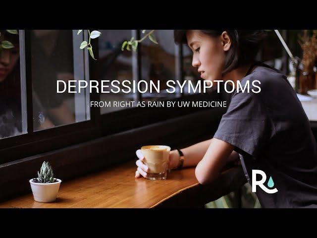 Depression symptoms can be subtle