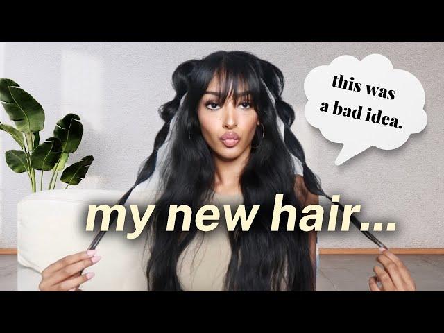 haircare tips ft. my new BANGS… ft. my go-to *easy* hairstyles