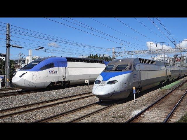 KTX trains in Seoul