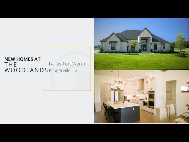 Experience LUXURY Living at The Woodlands by Terrata Homes in Krugerville, TX