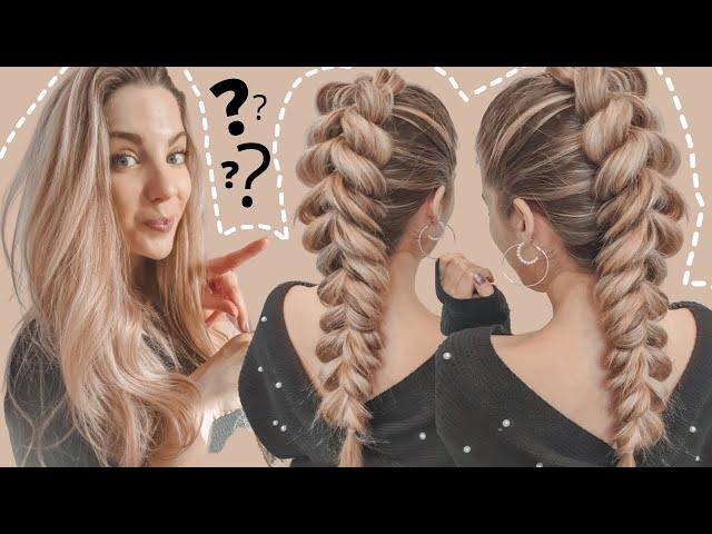 ASTUCE COIFFURE FACILE et rapide - Fausse tresse facile à faire -  Belle tresse facile a faire ️