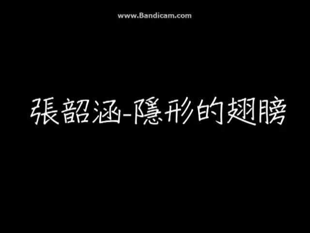 張韶涵-隱形的翅膀【歌詞完整版】