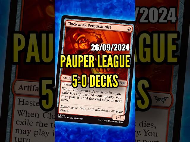 UNDEFEATED MTG Pauper League Decklists (2024-09-26) #davidroyale #pauper #paupermtg