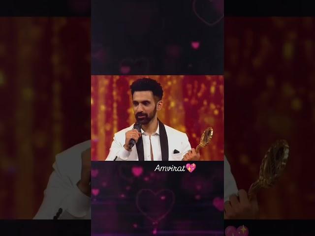 Arijit taneja most loved male ️ winning moment #amvirat #bestcouple #zra2025 #kmtmg #vial #shorts