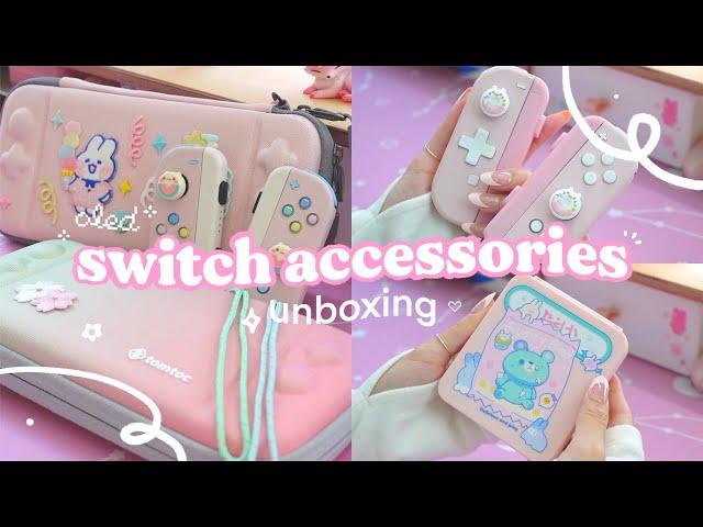 cute accessories to dress-up an OLED nintendo switch with | ft. geekshare, tomtoc + more 