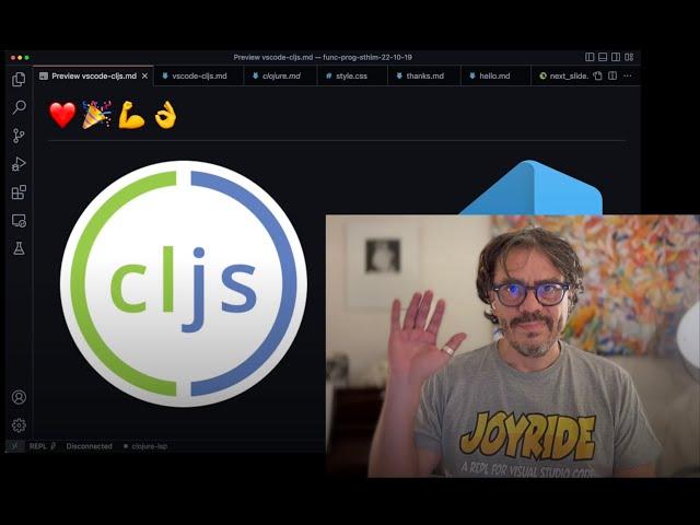 Interactive Programming - VS Code Extension Development using ClojureScript