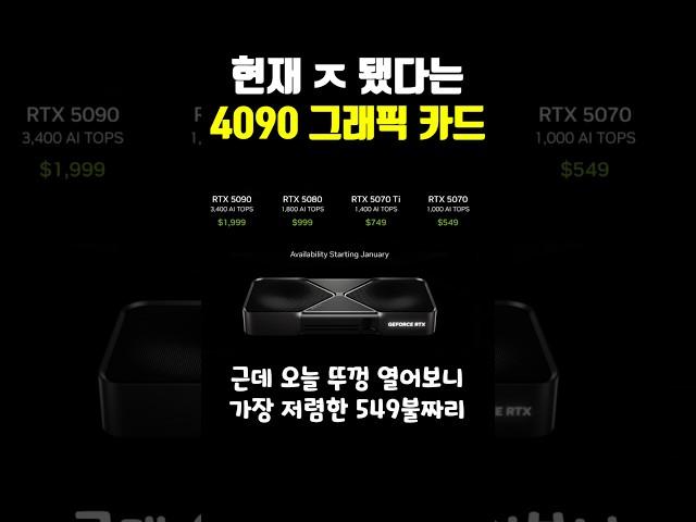 현재 ㅈ됐다는 4090 그래픽 카드