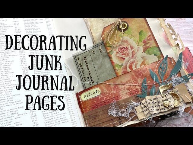 How to Make a Junk Journal Part 3 | Full Process of Decorating Junk Journal Pages