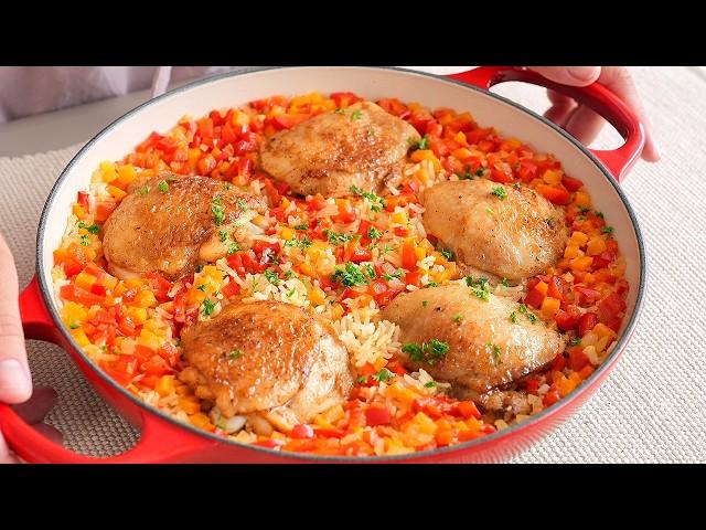 My husband asks me to make this every day! Incredibly delicious chicken thighs recipe!