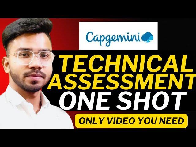 Capgemini Technical Assessment Questions | Capgemini Technical Assessment ONE SHOT