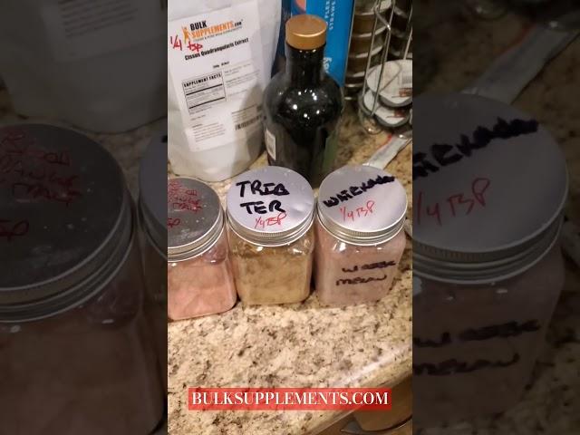 How I keep my bags of supplement powders easy to access #livelonger #bulksupplements