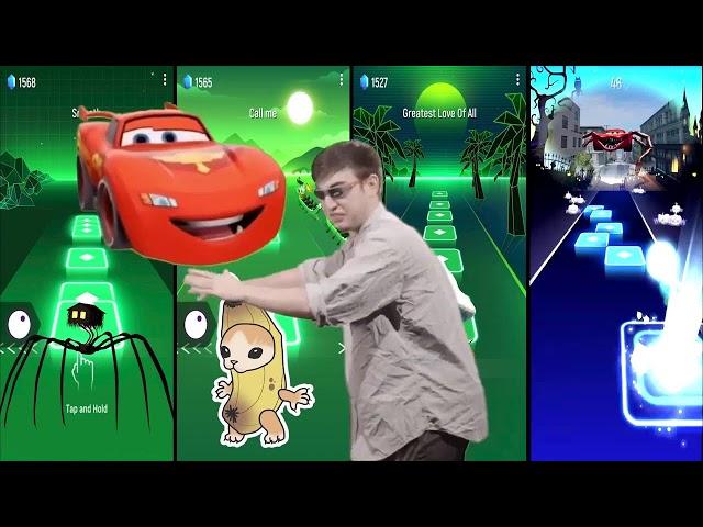 Siren Head Battles Lightning McQueen Eater in Epic Tile Hop EDM Mashup