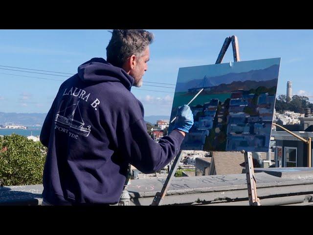 LIGHT and DEPTH plein air OIL PAINTING san francisco