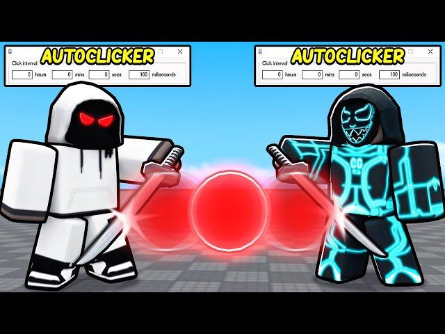 AUTOCLICKER Vs AUTOCLICKER In Roblox Blade Ball..