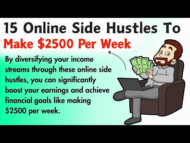 15 Online Side Hustles To Make $2500 Per Week Learning English